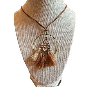 Boho Style Geometric Necklace and Earring Set